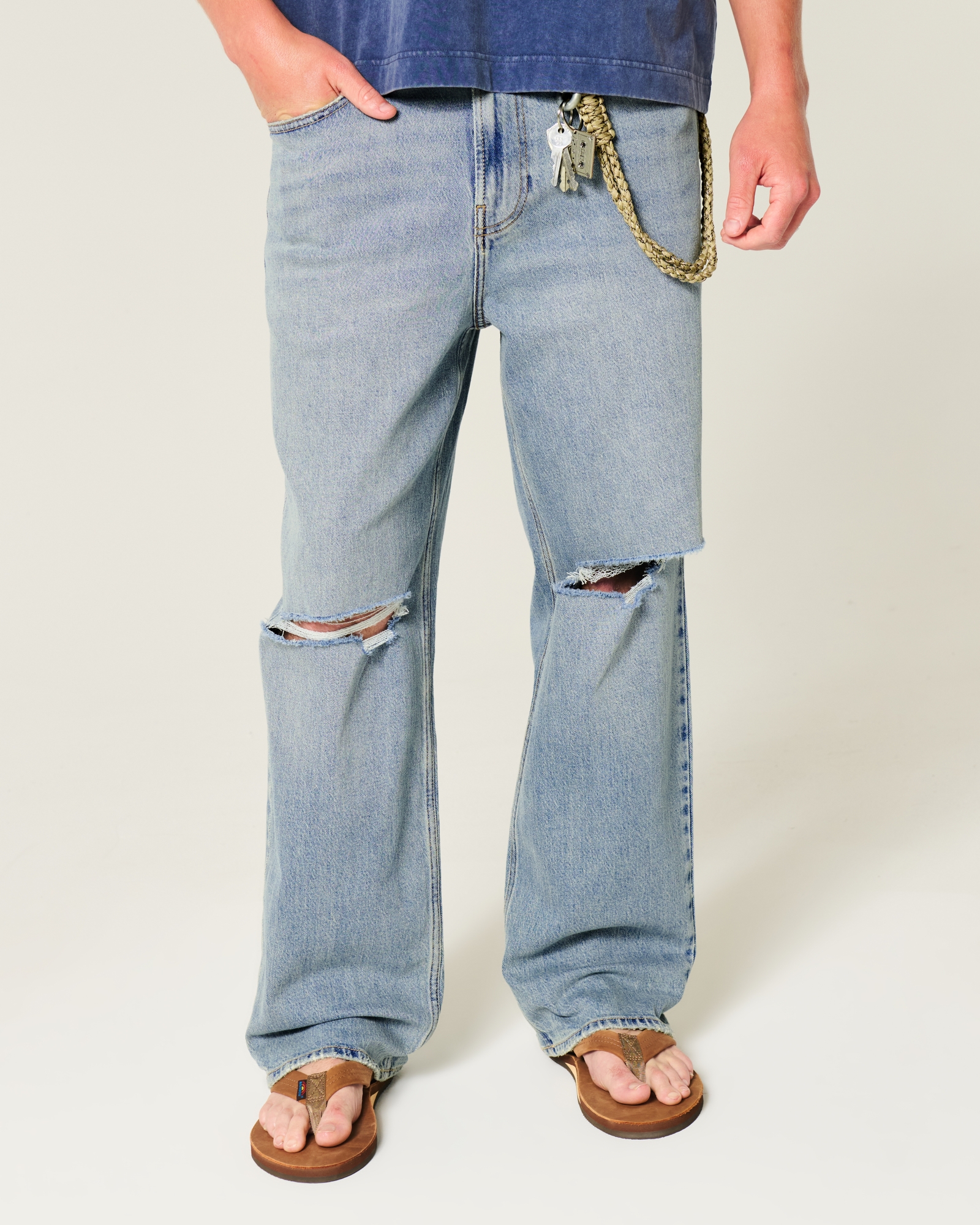 Light Wash Baggy Jeans