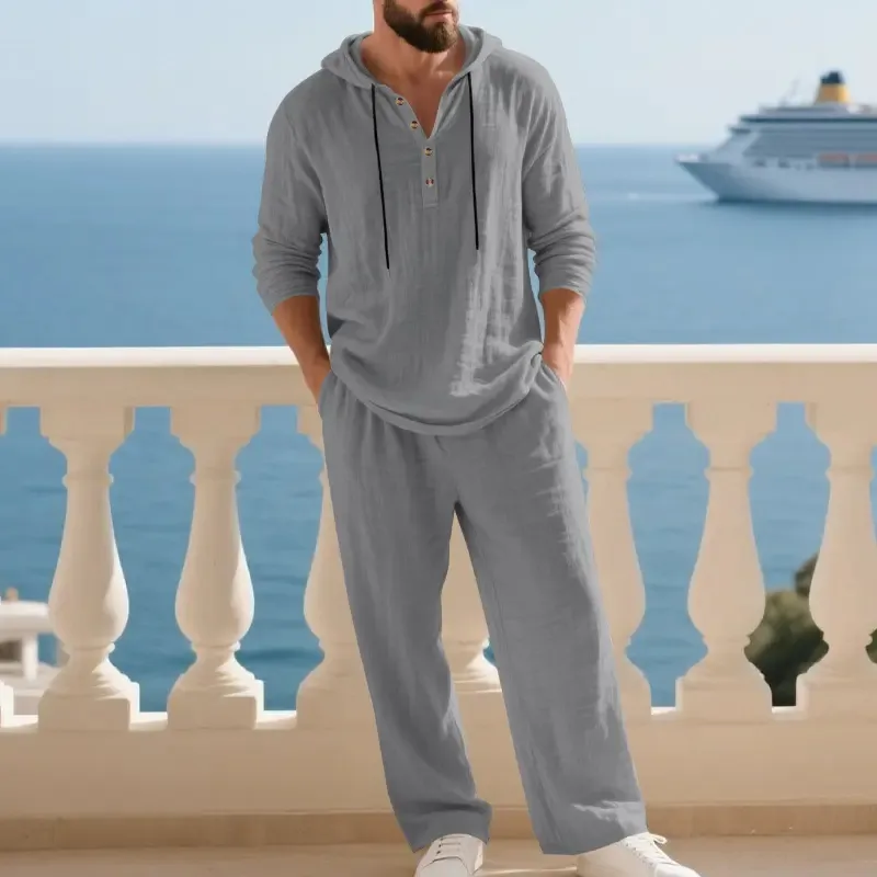 Men's Hoodie & Jogger Set Casual Loungewear 2-Piece Set