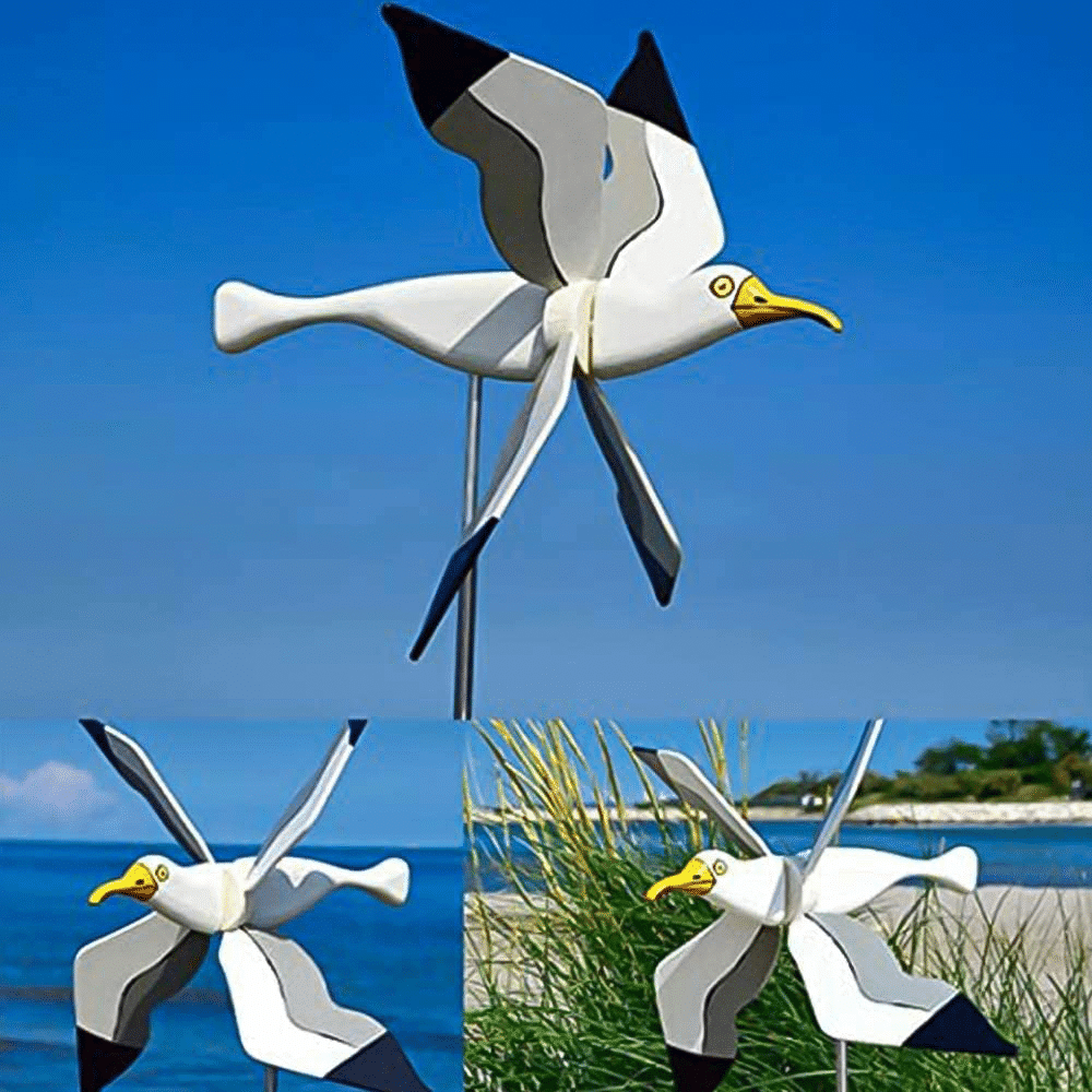 Birds Windmills Parrot & Seagull
