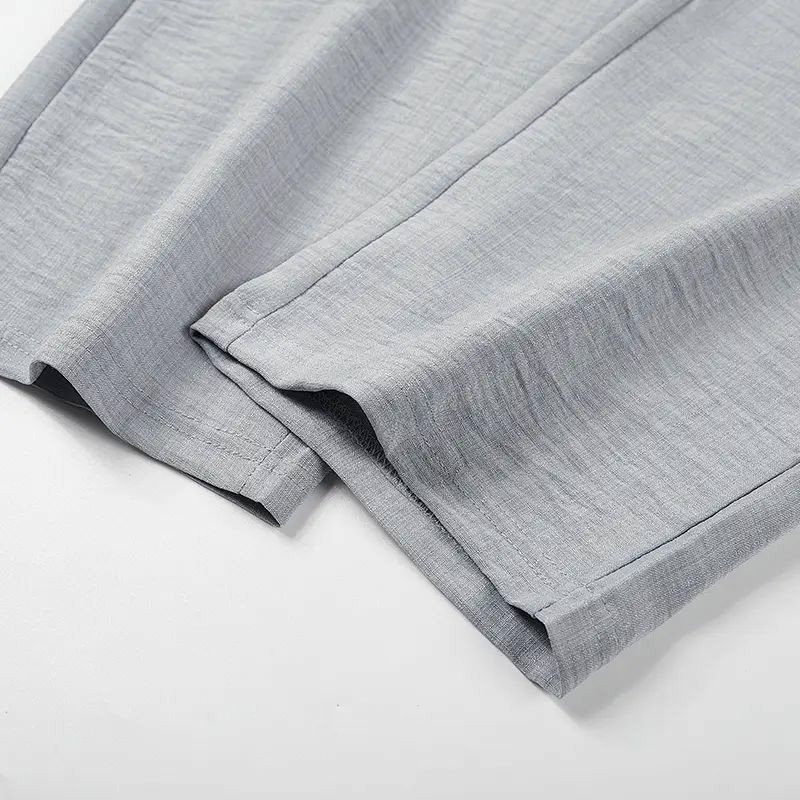 Casual waist-cinching pants suitable for couples and unisex wear