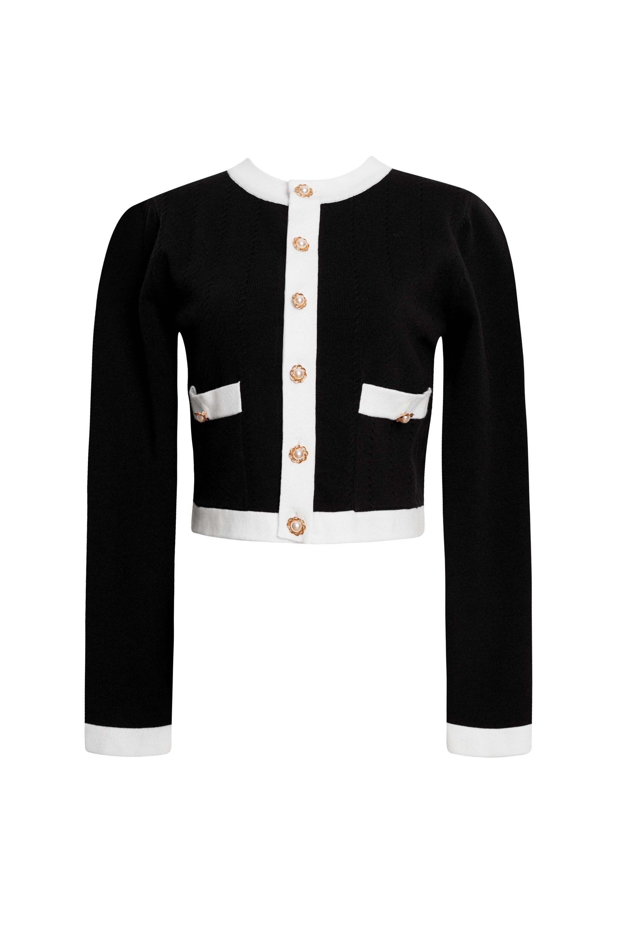 Core Collared Button Cardigan