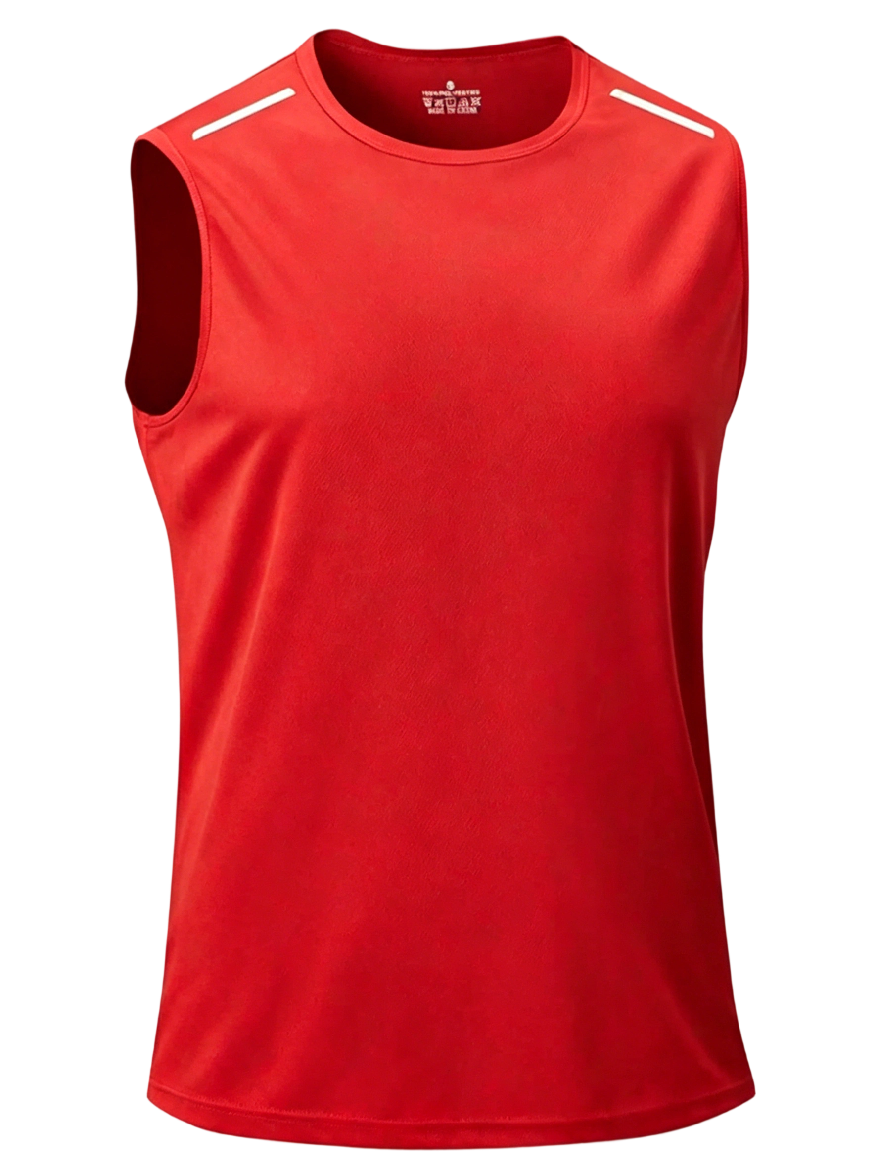 10-Pack Quick-Dry Sleeveless Sports Vest with Reflective Shoulder Strips