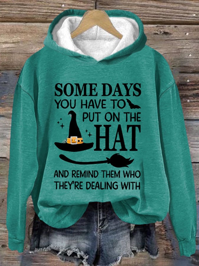 Women's Casual Print Hoodie Long Sleeve Sweatshirt