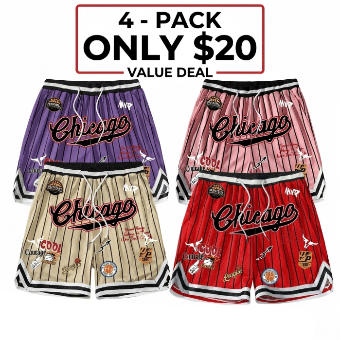 🏀 Men’s Retro MVP Basketball Shorts – Quick-Dry Athletic Streetwear Shorts