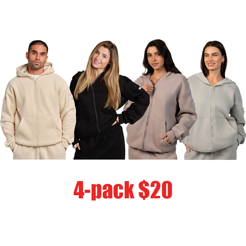 Unisex Zip-Up Hoodie with Secure Zip Pockets – Lightweight Travel Essential Sweatshirt for Everyday Wear