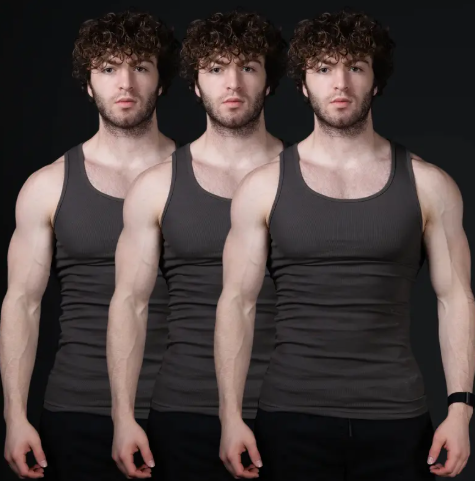 Men's Sleeveless Stretch Tank Top- TRUE TO SIZE