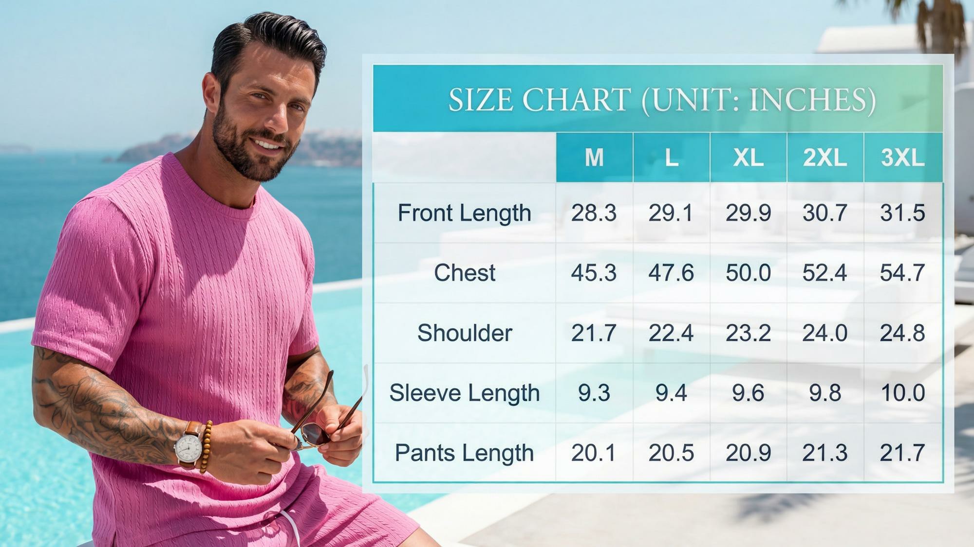 Men's Solid Textured Drop Shoulder Short Sleeve Tee & Drawstring Waist Shorts Set