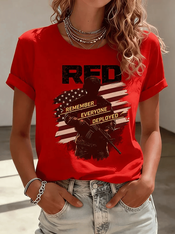 Women's “REMEMBER EVERYONE DEPLOYED” Short-Sleeve T-Shirt