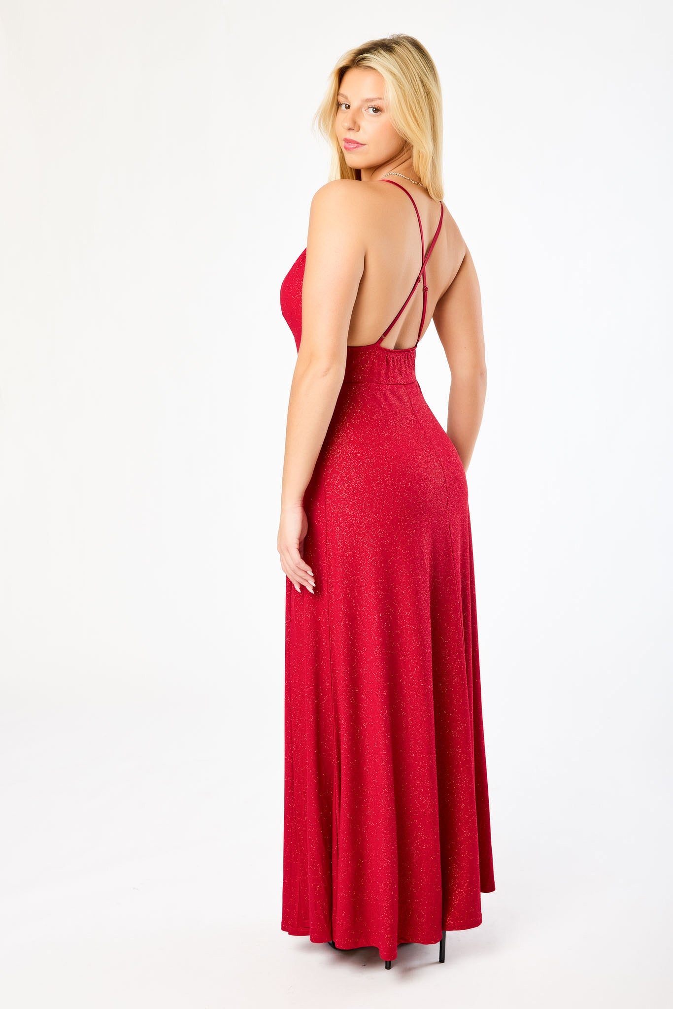 Sparkle Split Maxi with Shorts