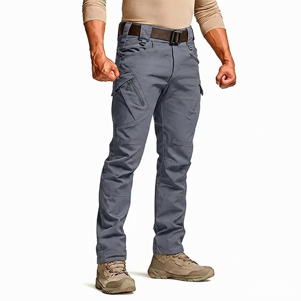 Men’s Lightweight Tactical Work Pants – Stretch Cargo Hiking Pants with Multi-Pocket Design