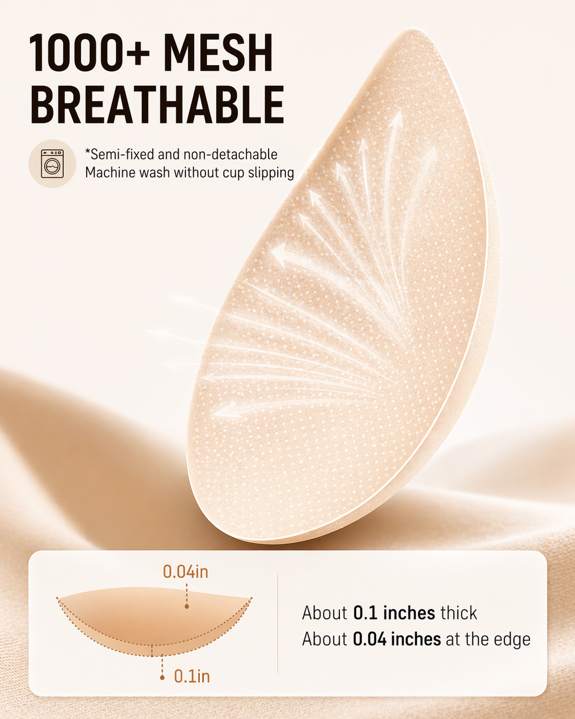 Invisible Wide-Band Wireless Support Bra