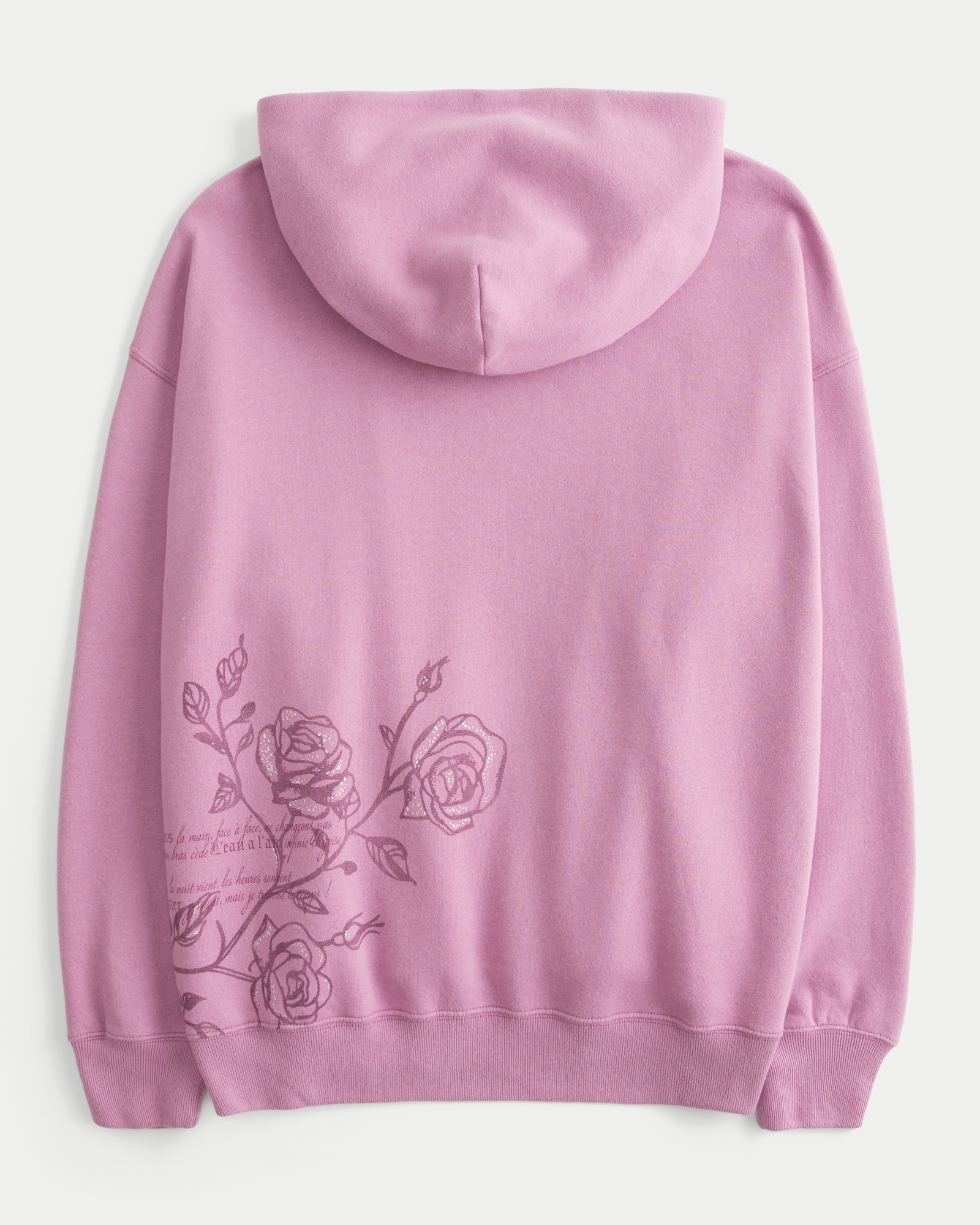 Oversized Sparkle Logo Graphic Hoodie