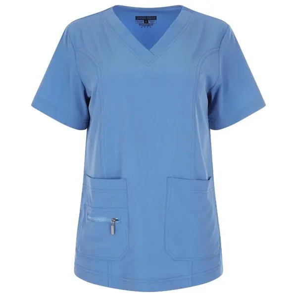 Women's elastic solid color V-neck nursing suit