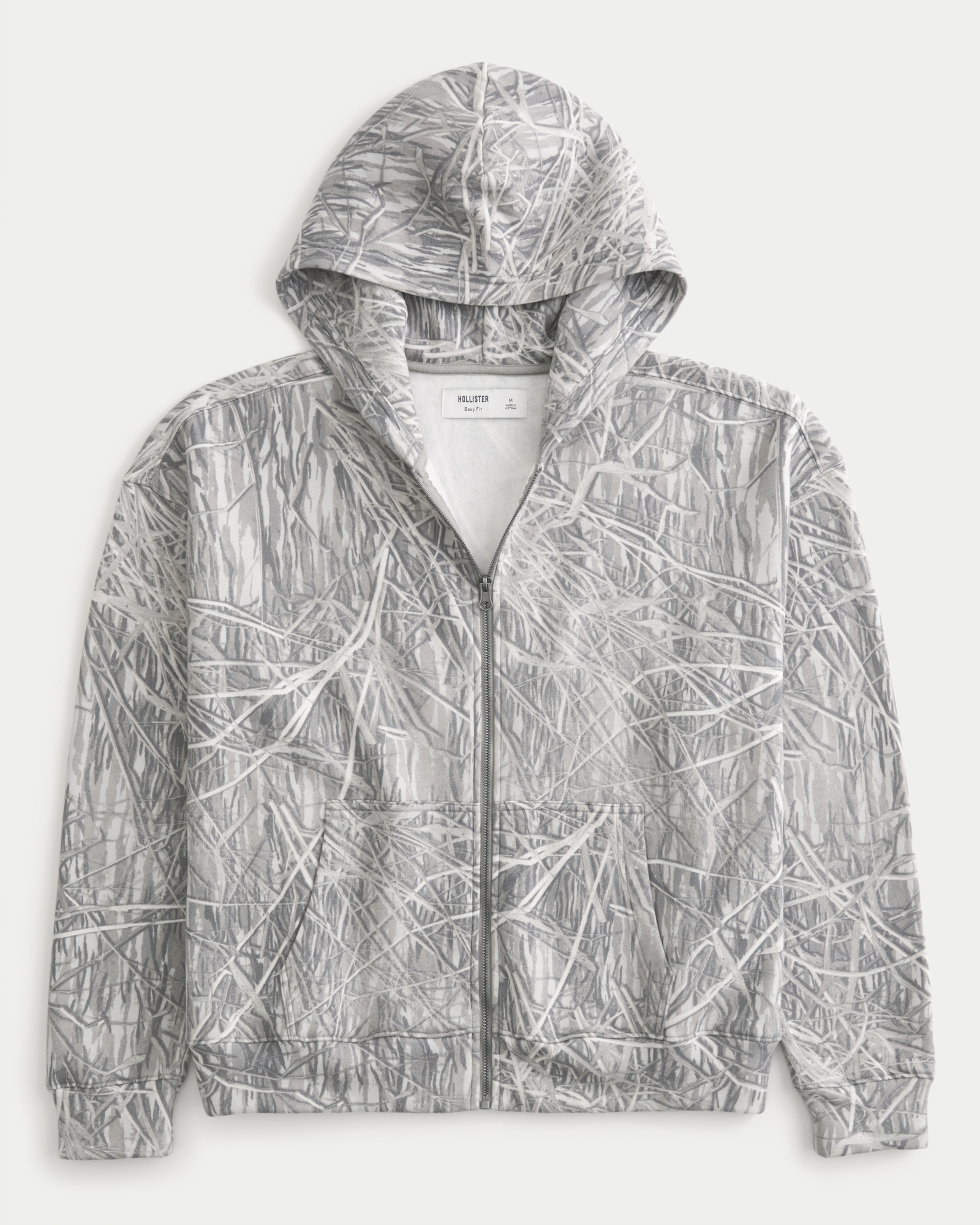 Boxy Zip-Up Hoodie