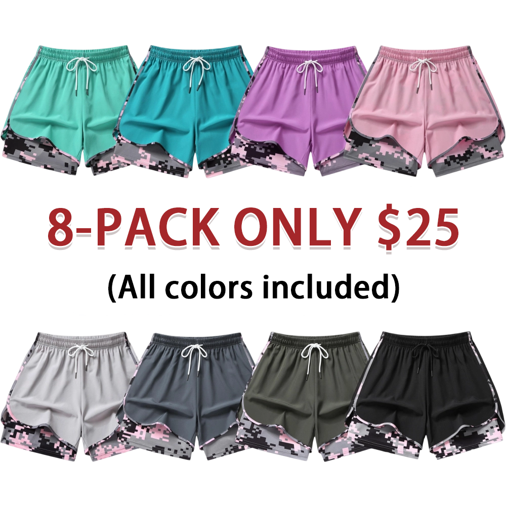 Women’s Casual Athletic Shorts With Built-In Liner