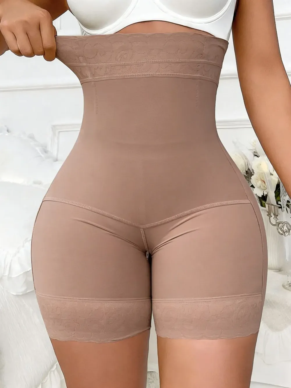 High-Waisted Shaping Shorts (Fajas) — Firm Control Shaper Shorts