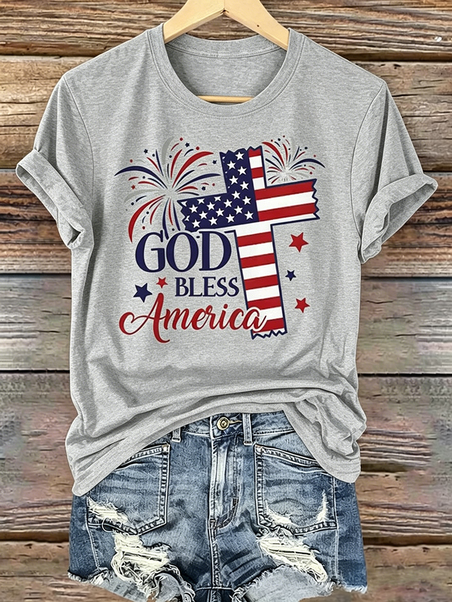 250Th Anniversary Commemorative Faith Printed Round Neck Top In The United States