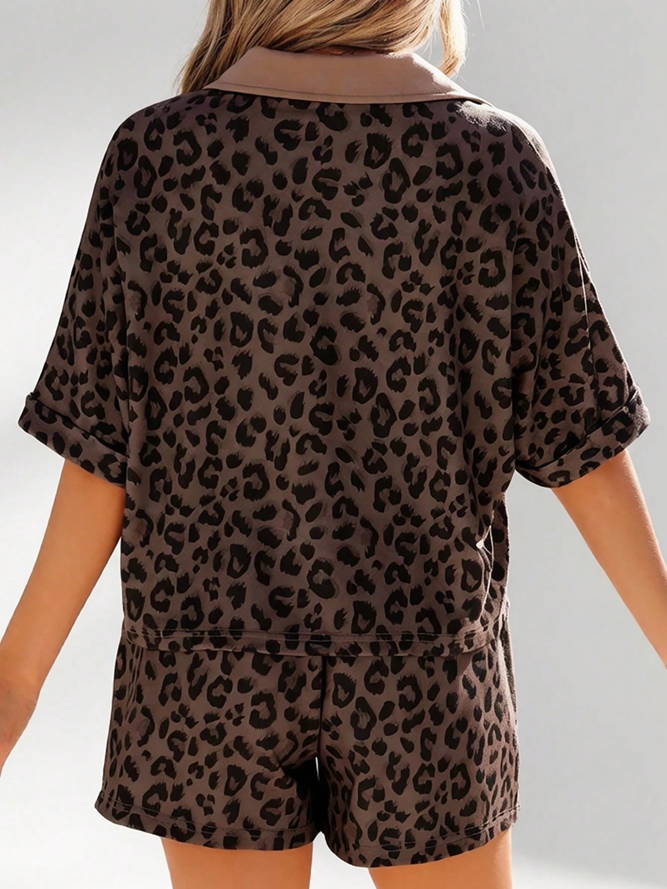 Women's Everyday Lounge V-Neck Shorts 2 Piece Set