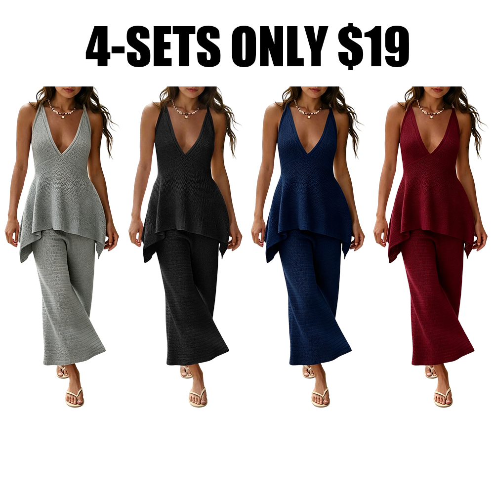 Women's 2 Piece Knit Sets Summer Vacation Outfits