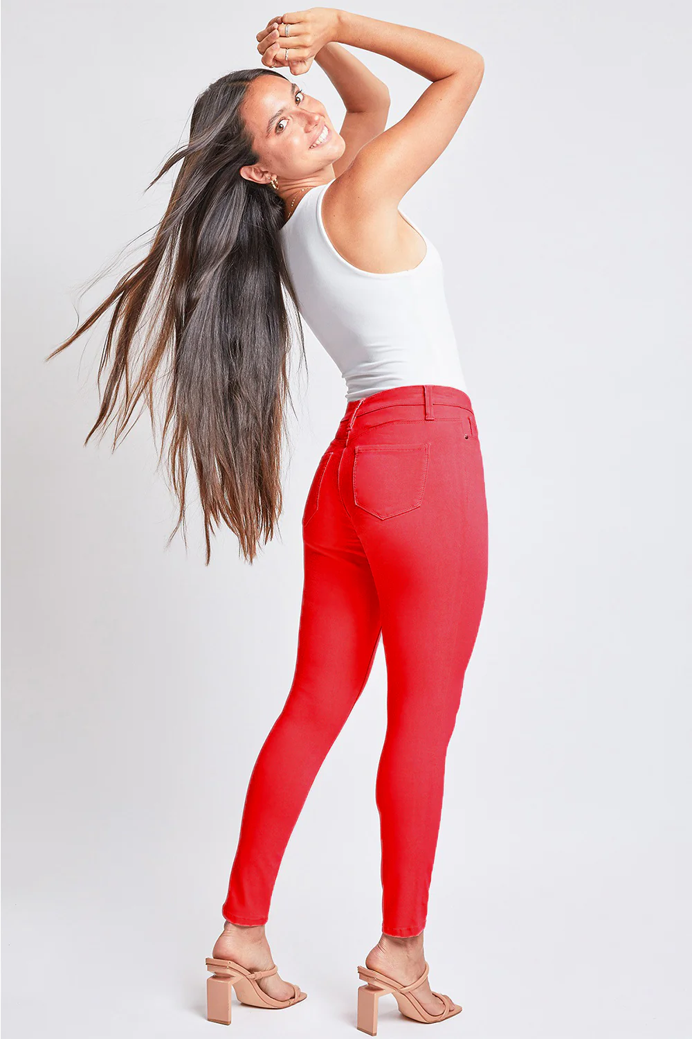 Jeanswear Full Size Hyperstretch Mid-Rise Skinny Jean