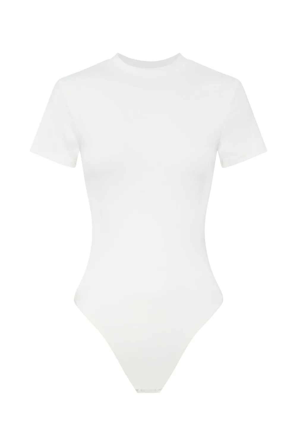 Casual Style Crew Neck Short Sleeve Bodysuit