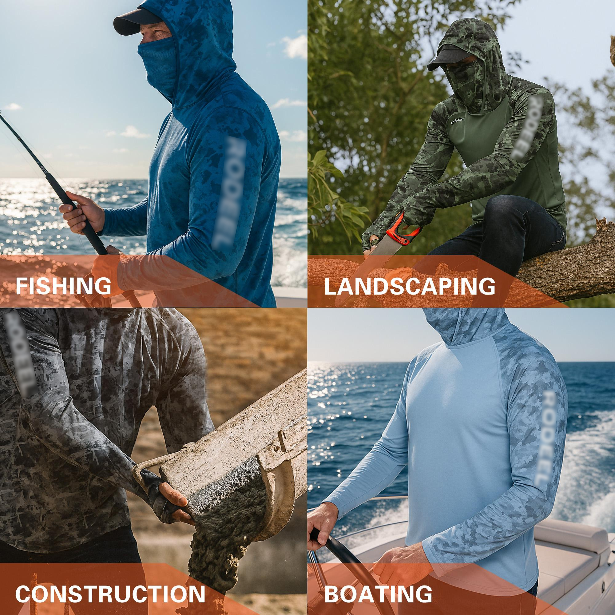 ☀️ Men's UPF 100+ Sun Protection Hoodie with Face Cover