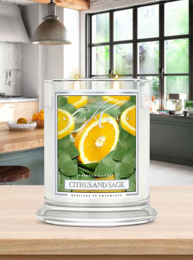 Citrus and Sage Medium Jar | Soy Candle