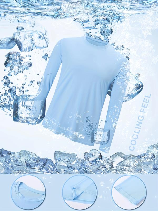 5 PIECES Long Sleeve Shirts for Men Moisture Wicking Mens Tee Shirts Workout T Shirt for Running workout tops gym outfits