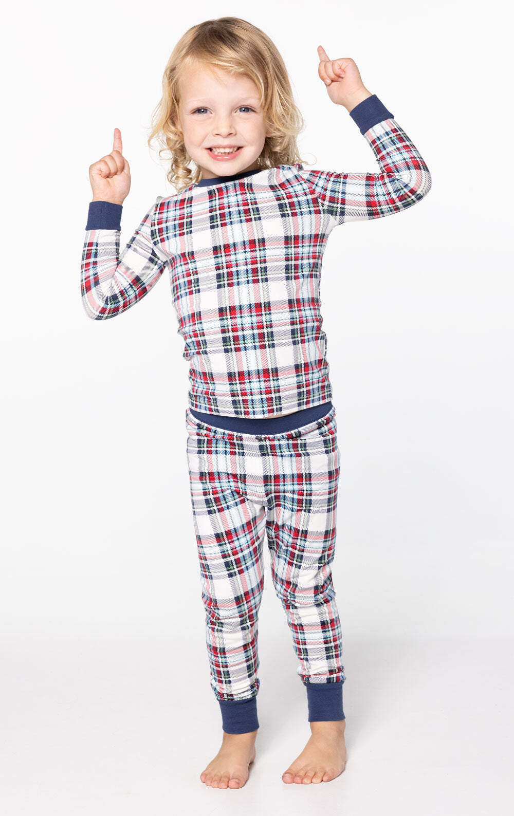 Hibernation Plaid Matching Family Pajamas