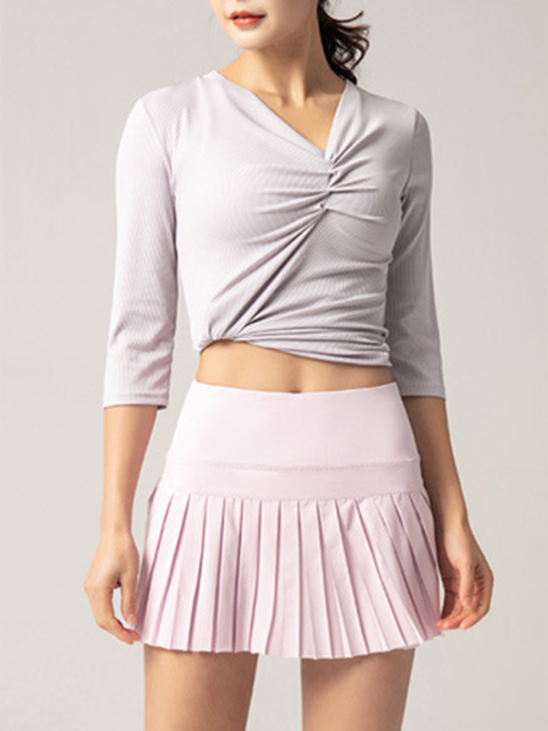 Anti-Exposure Outdoor Quick-Drying Pocket Culottes Sports Shorts Tennis Pleated Skirt