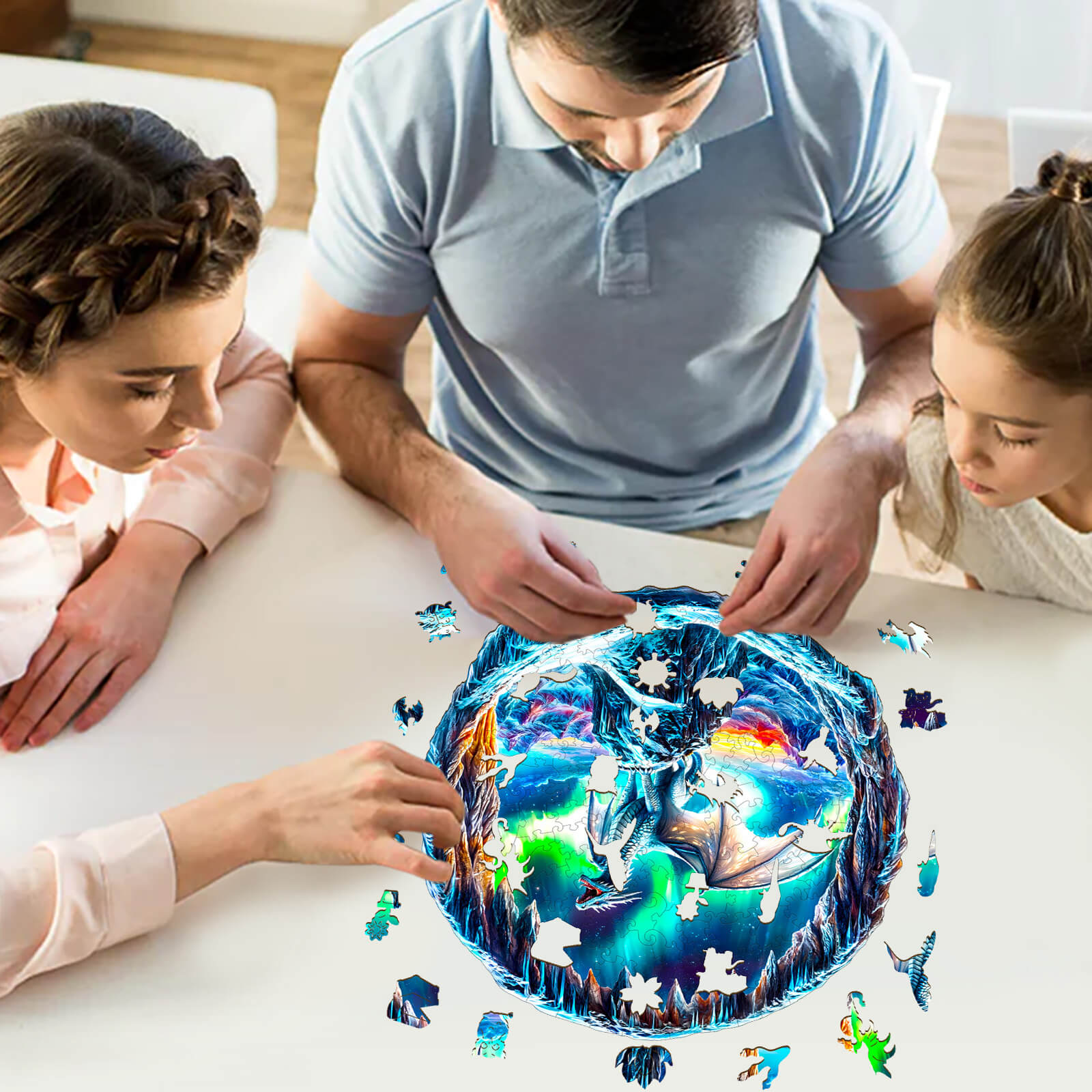 3D Aurora Dragon Wooden Jigsaw Puzzle