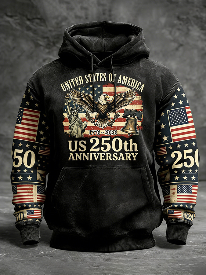Men'S And Women'S 250Th Anniversary Celebration Hooded Sweatshirt