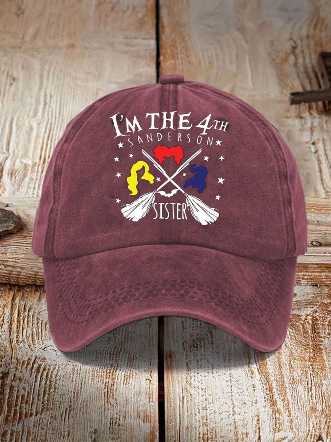 I'm The 4th Sanderson Sister Print Sun Hat