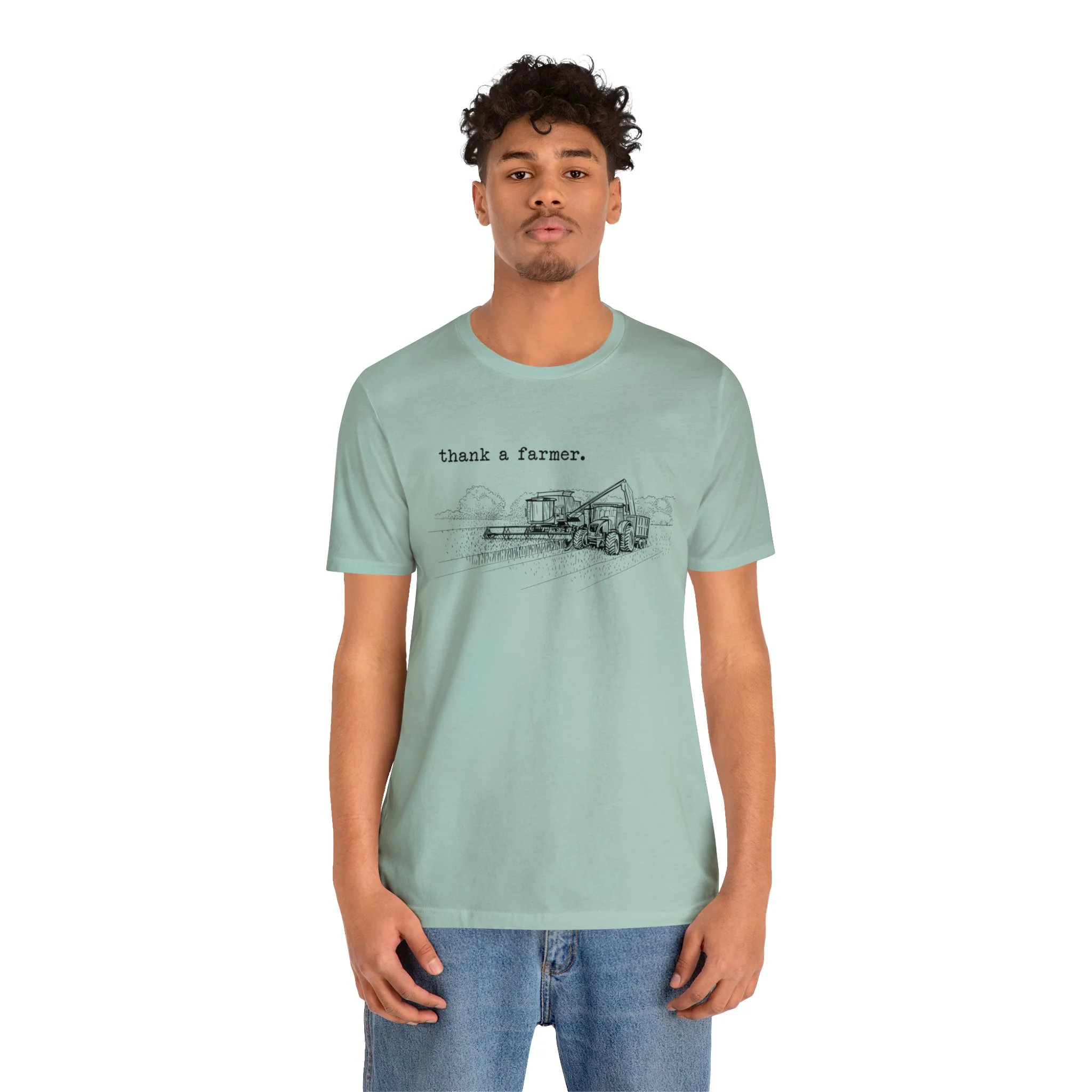 Thank a Farmer Unisex Jersey Short Sleeve Tee