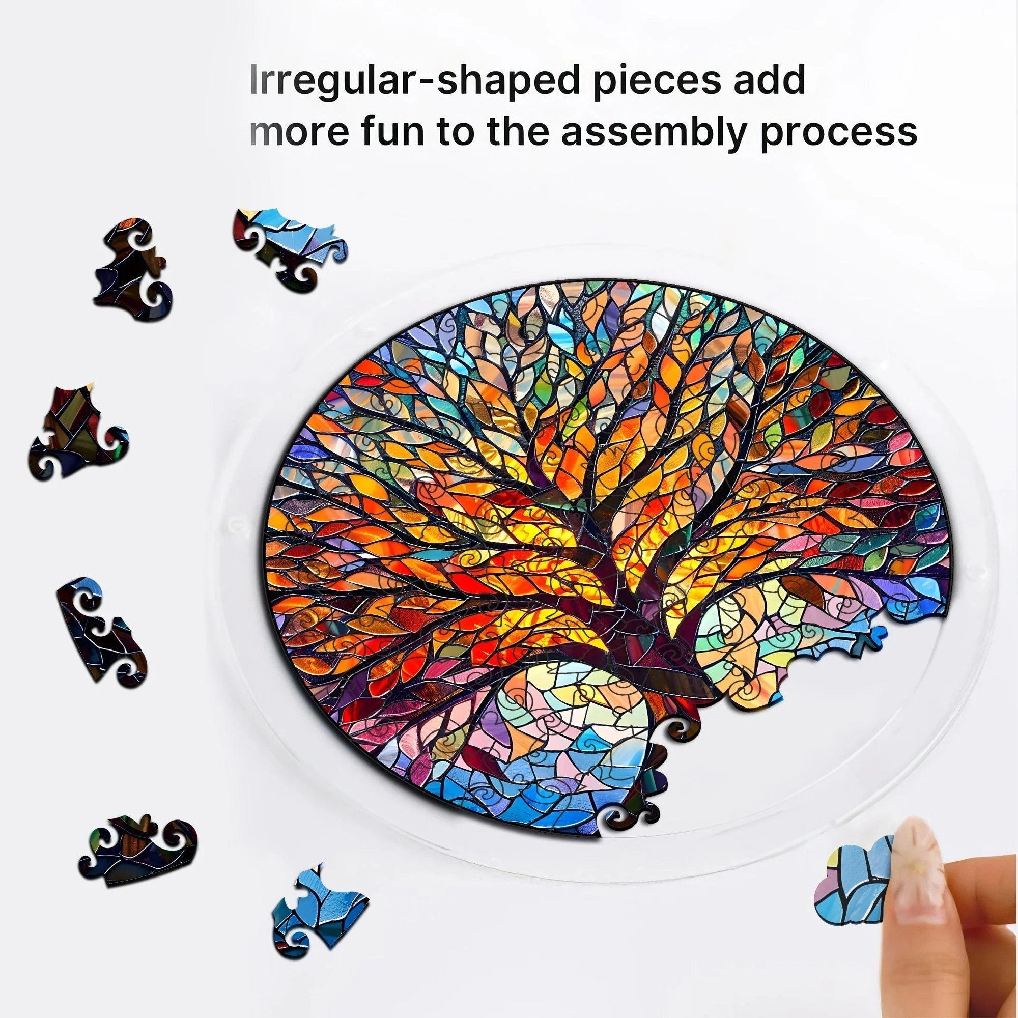 🔥LAST DAY SPECIAL PRICE☀️Acrylic Jigsaw Puzzle Suncatcher 80 Pieces