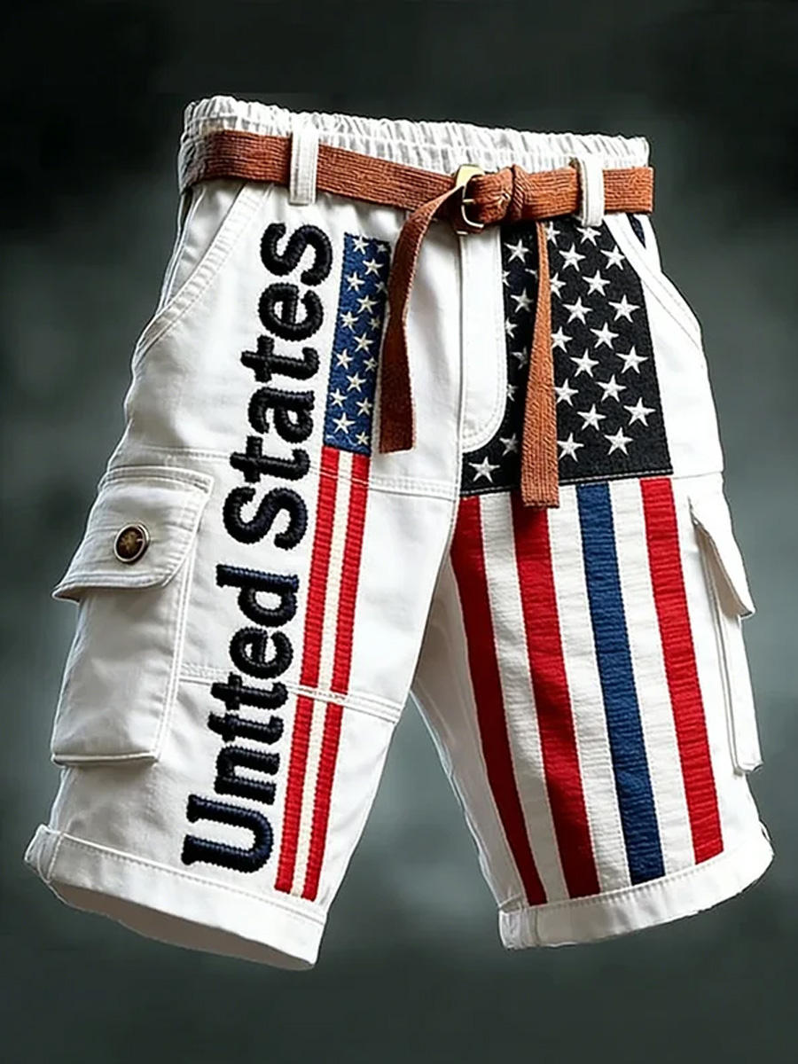 Men's 250th Anniversary Casual Cargo Shorts