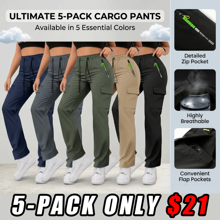 Women’s cargo pants with multiple pockets