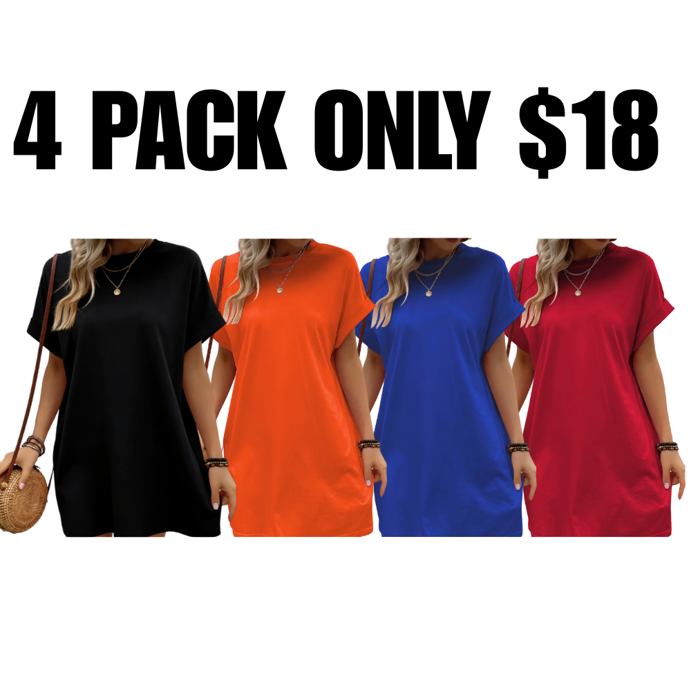 Women's T-shirt Skirt With Casual Side Slit