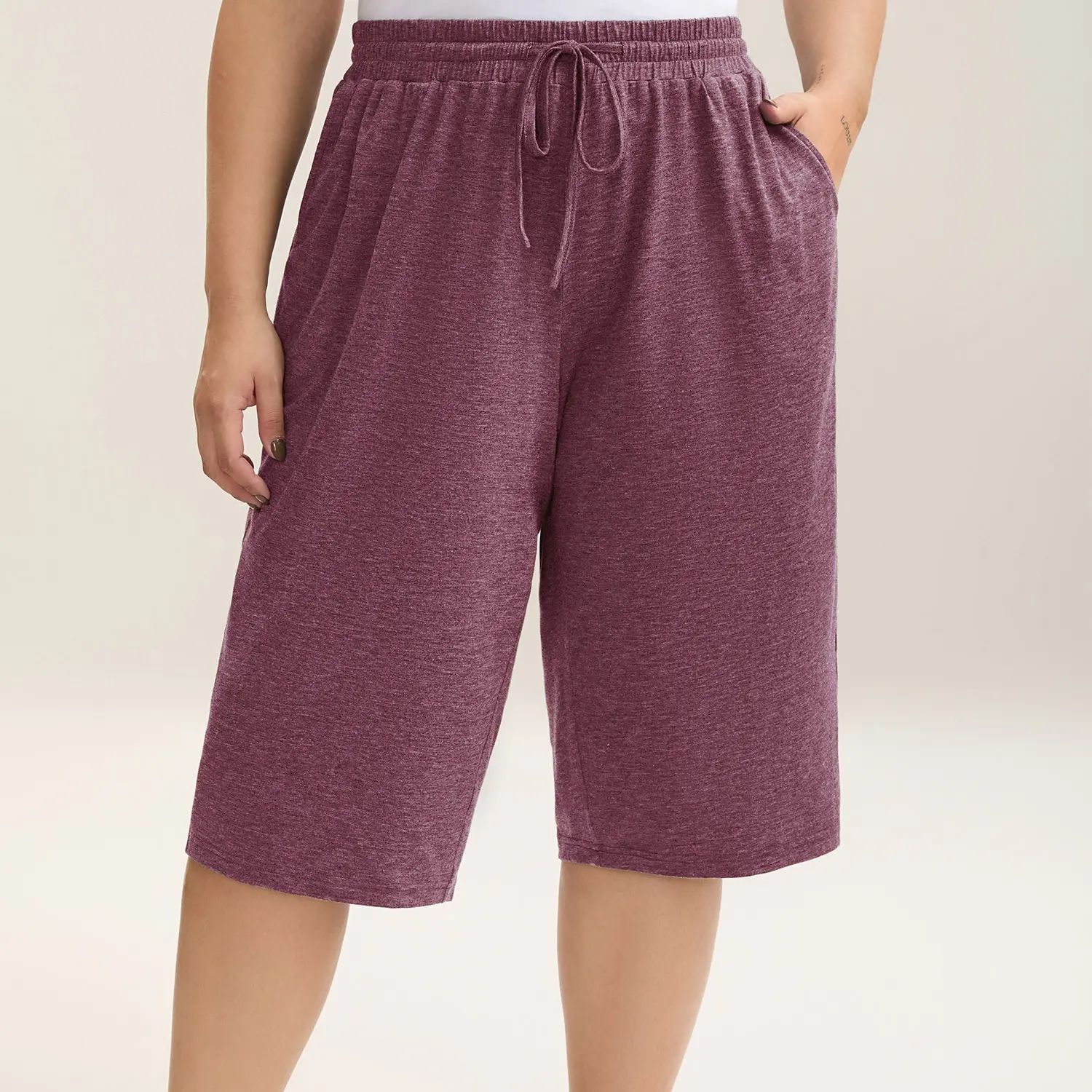 🔥LAST DAY SALE 90% OFF💕Wide-Leg Capri Lounge Baggy Pants