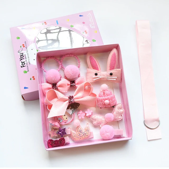 Mix Style Girls Hair Bows Kits Accessories