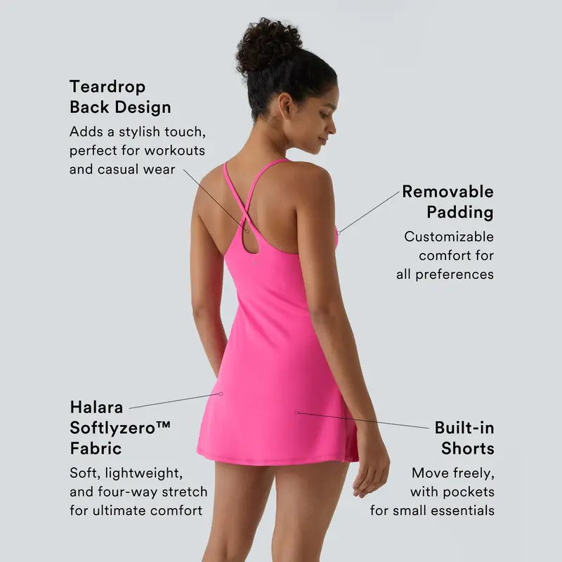 Plush Active Dress-Longer Length-Easy Peezy Edition DD-F Cups