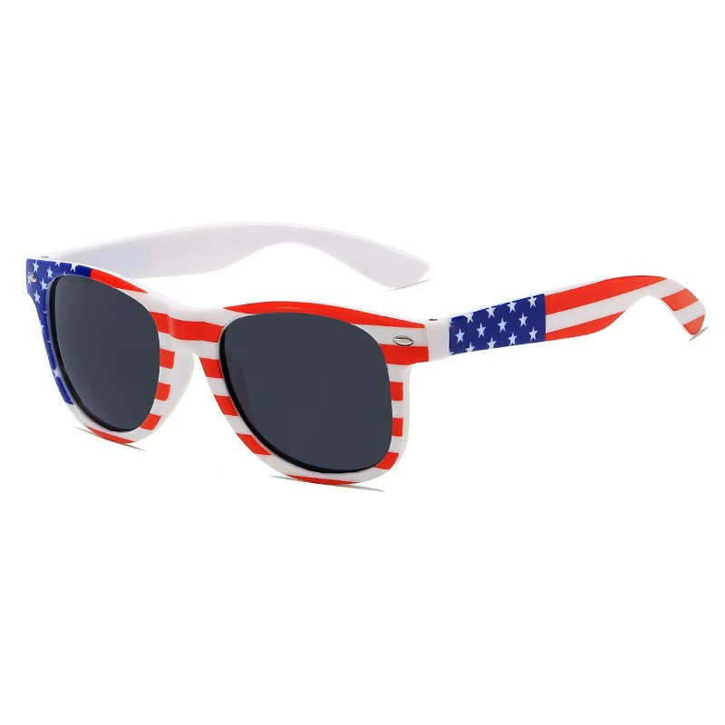 🕶️6 Pairs American Flag Sunglasses, 😎4th of July Decorations Frame Sunglasses for Women Men Teens