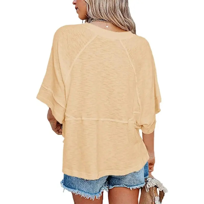 Women's Batwing Sleeve Casual Summer Top