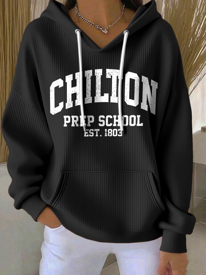 🔥HOT SALE🔥Retro Chilton Prep School Est. 1803 Print Hoodie