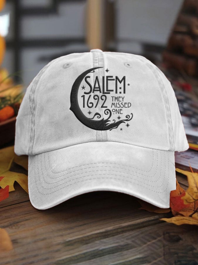 Unisex Halloween Salem 1692 They Missed One Print Hat