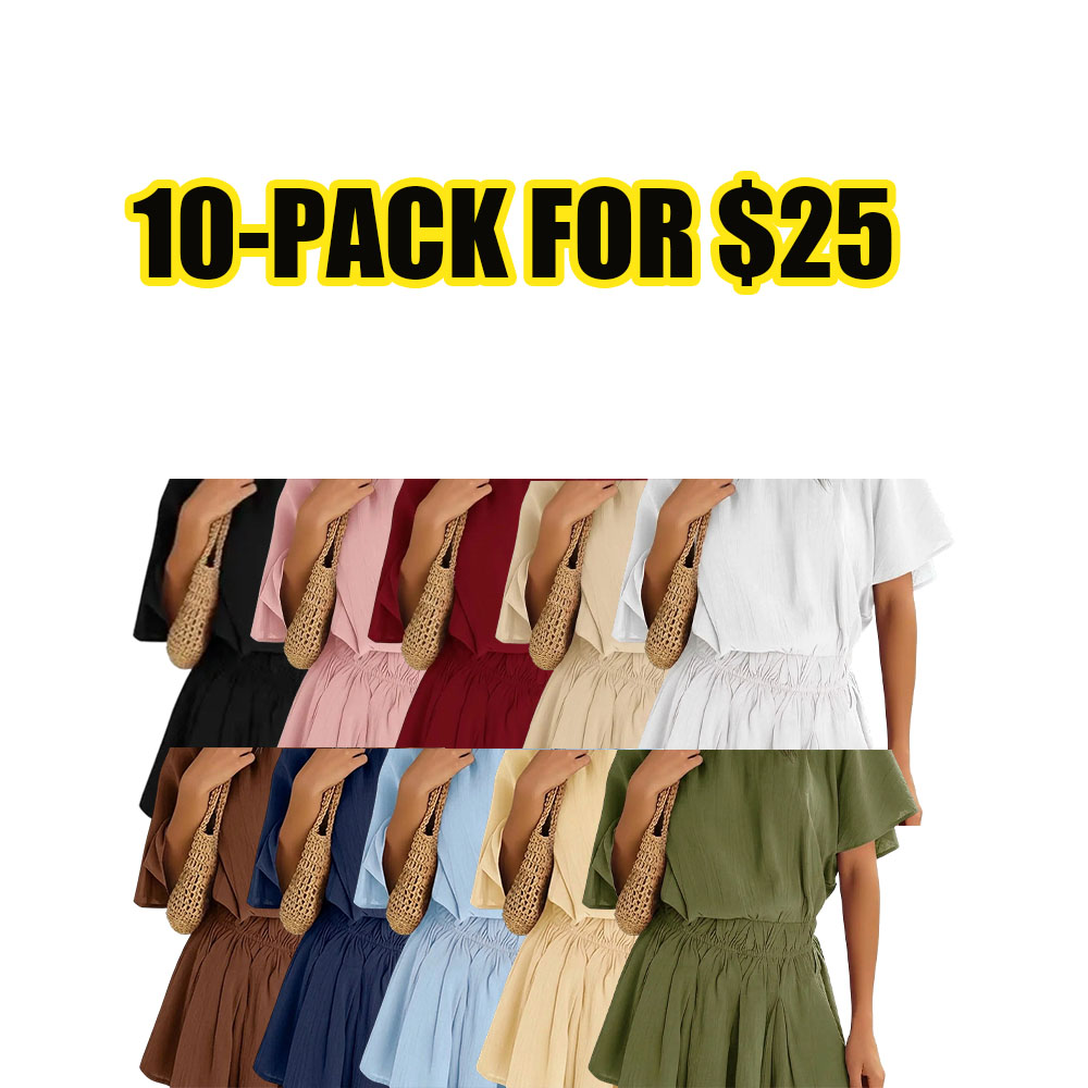 Sunset Breeze Off-Shoulder Summer Mini Dress
