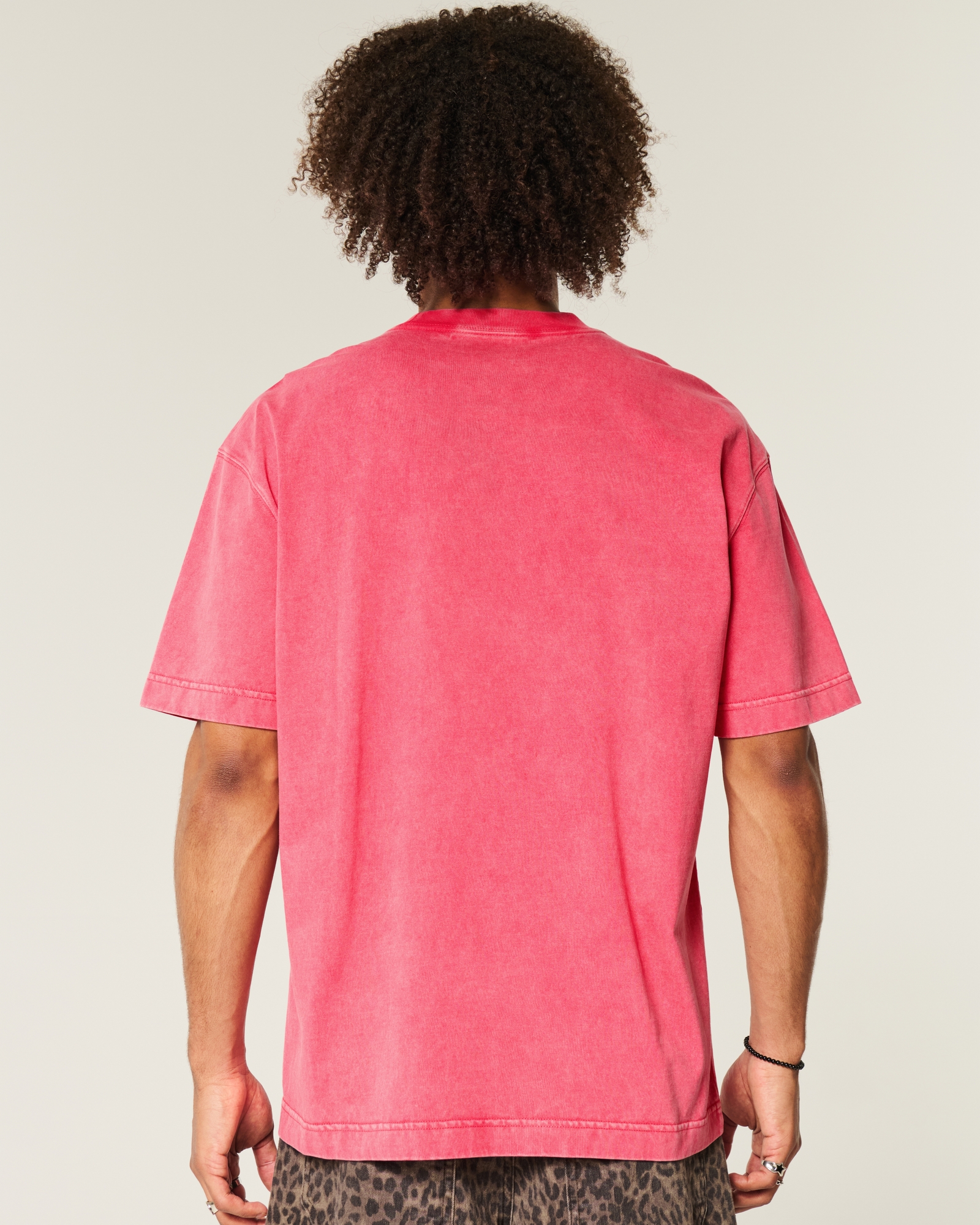 Boxy Heavyweight Washed Cotton Crew T-Shirt