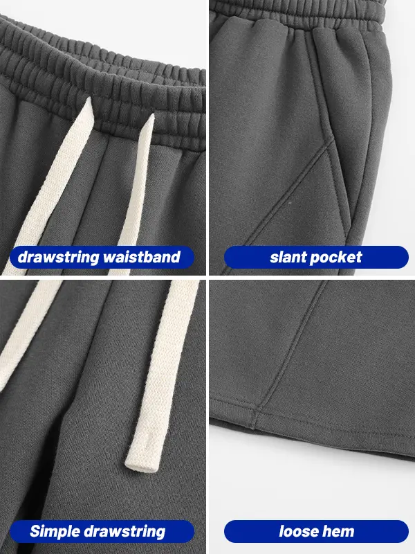 Men's Solid Pocket Waist Shorts, Lightweight Breathable Shorts