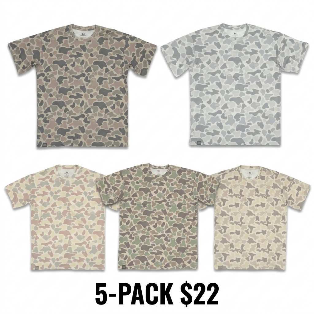 Magic Hat Camo Short Sleeve T-Shirt – Unique Casual Streetwear Tee
