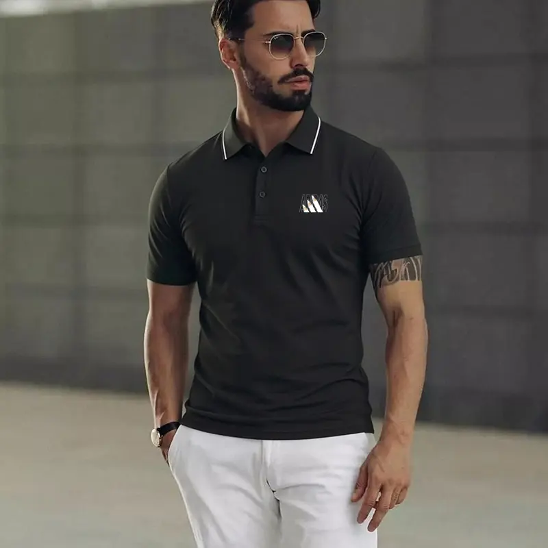 Men's polo shirt (with a structured collar), designed for business, golf, and casual occasions